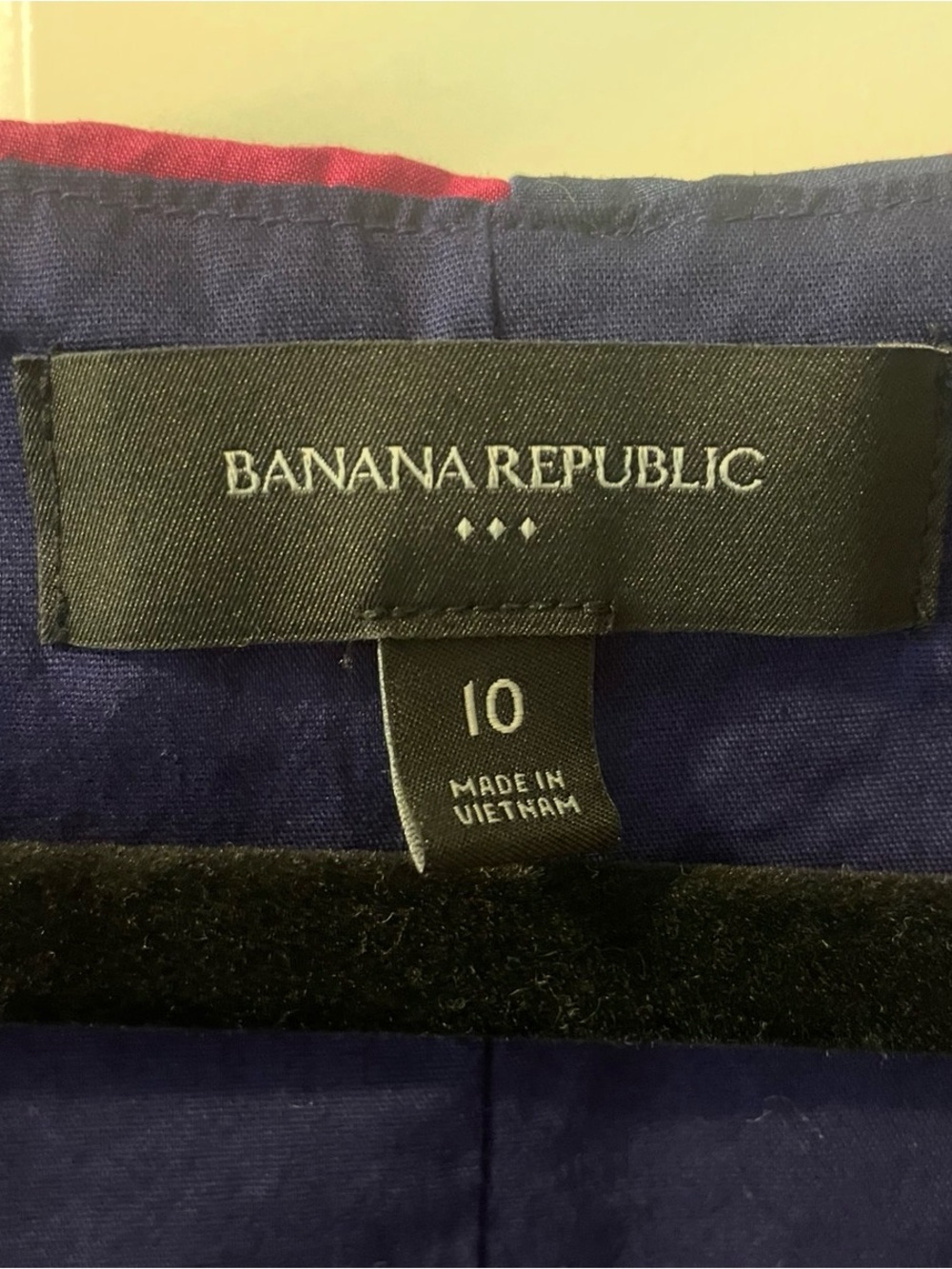 Banana Republic Pink & Navy Floral Midi Dress - Picture 4 of 4